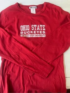 Ohio State Buckeyes Red Long Sleeve Tee